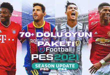 PES 2021+ 70+Deluxe BOL Oyun PS4/PS5+Garanti