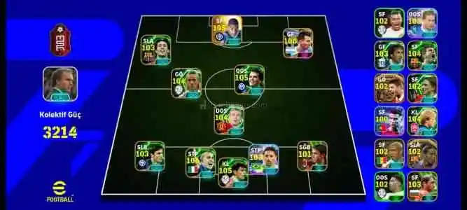 3214 2 bombacı 103 üstü oyuncular