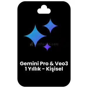 Gemini Pro & Veo3 - 1 Yıllık - Kişisel