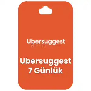 Ubersuggest 7 Günlük