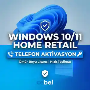 Windows 10/11 Home Retail | Telefon Aktivasyon