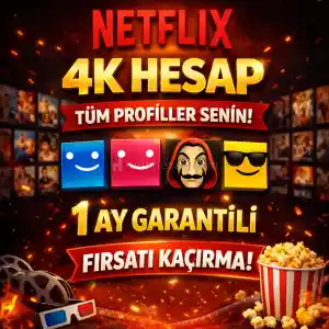 Netflix Türkiye UltraHD 4K Tüm Hesap Fırsat