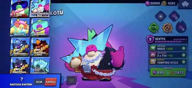 1,2,3,5. Battle Passler Full OG VE 145 Kostüm ,10K Mücevher ,100 Elmas ,82 Kahraman Değerli OLD Brawl Stars Hesabi