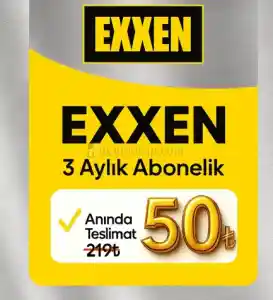 Exxen 3 Aylık Abonelik