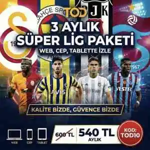 ◉ Tod 3 Aylık Süper Lig Paketi ◉