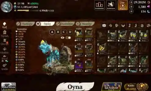 The Wolf hesap 98 lvl