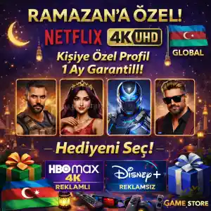 ⭐Yılbaşı Özel⭐ Netflix 4K UHD 30 Gün Garanti Kişiye Özel TV Onaylı