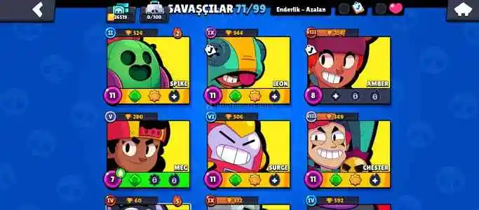 Brawl stars uygun hesap 26500 kupa