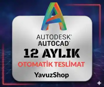 AutocCad AutoDesk 1 Yillik Lisans Kişisel Hesap