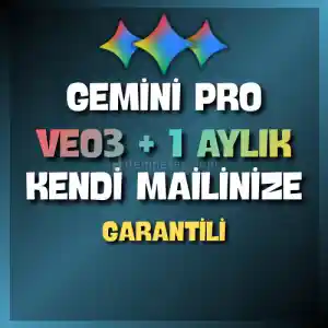 ⭐Gemini Pro + Veo 3 Kişisel Hesap 1 Aylık⭐