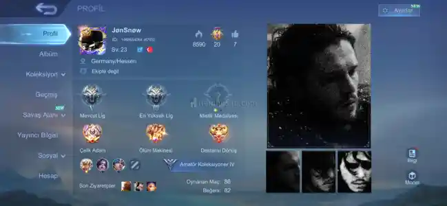 Mobile legends hesap