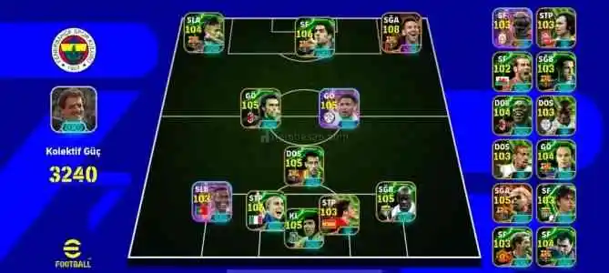 Pes mobile satılık hesap