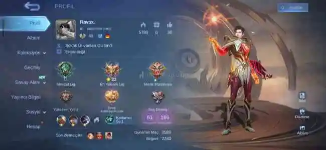 KOF + Naruto + Neobeast + 186 Skin TR ID Hesap