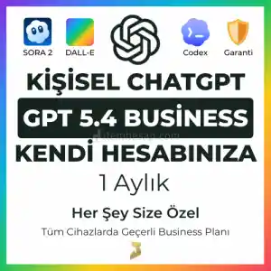 ⭐Kendi Mailinize 1 Aylık ChatGPT 5.4 Business⭐