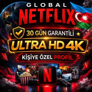 Kişiye Özel (Profil) OTO Teslimat 30 Gün Garantili Netflix 4K UHD Global (Anlık Hane Onayı TV, PC, Akıllı Tel vb)