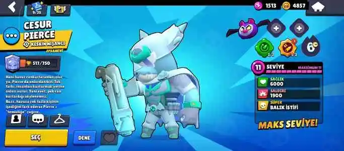 450 kostümlü 24.000 kupa ve 3 1000 kupa karakter Edgar buzz ve surge şanslı hesap