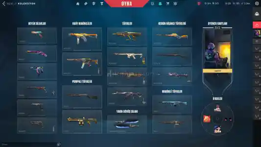 3 Bıçak + 5 Vandallı TR Hesabi + 262 Level