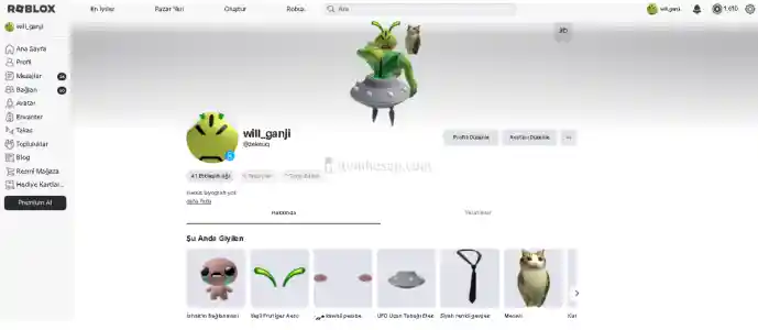 1.610 Robux Bakiyeli | 2021 Şahsi Hesap |
