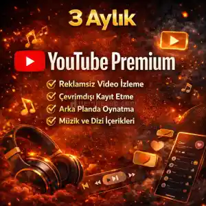 3 Aylık Youtube Premium KOD (Kendi Hesabınıza)