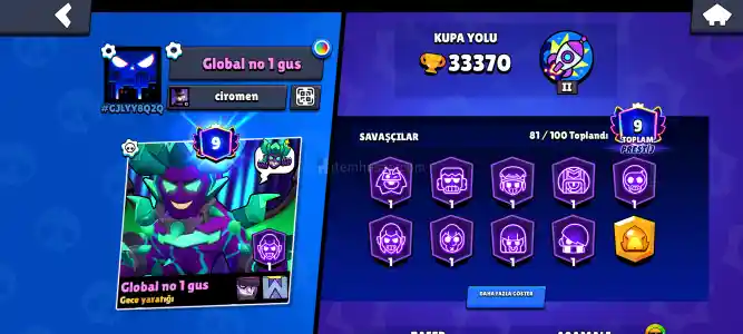 Bs Satılık 33k Hesap 5 Efsanevi Kostüm Var