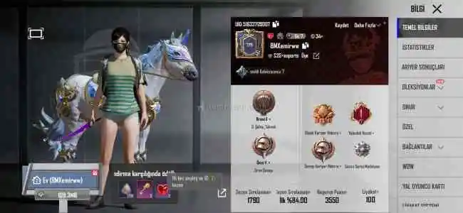 Hesaba ID den bakabilirsiniz