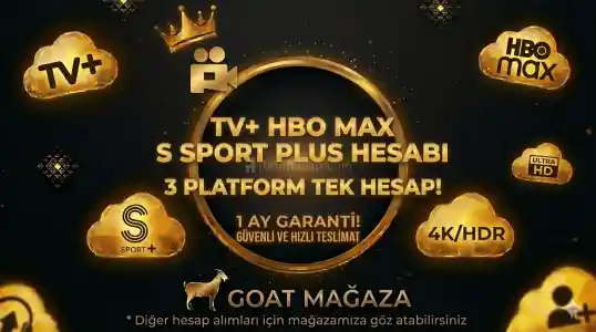 [Otomatik Teslimat] 1 Aylık tv+,Ssport+ ve HBO MAX Premium