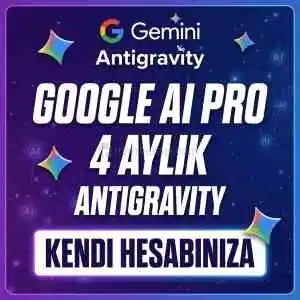 4 Aylık Gemini Pro Antigravity Kendi Mailinize