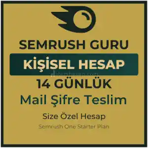 ⭐Semrush Guru 14 Günlük Kişisel Hesap⭐