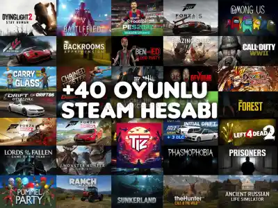 +40 Oyunlu Bomba Steam Hesabı ( Dikkat Patlayabilir ) + OTO Guard