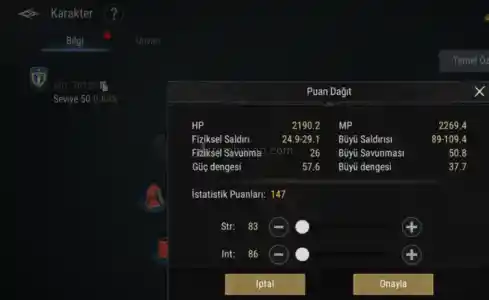 Silkroad Mobile Origin TR 50 LVL Gordion Premium Başlangıç Hesaplar