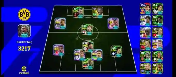 3217 KG | 23 Epic + 11 Showtime + 3 Özel Bombaci | Full eFootball Hesap