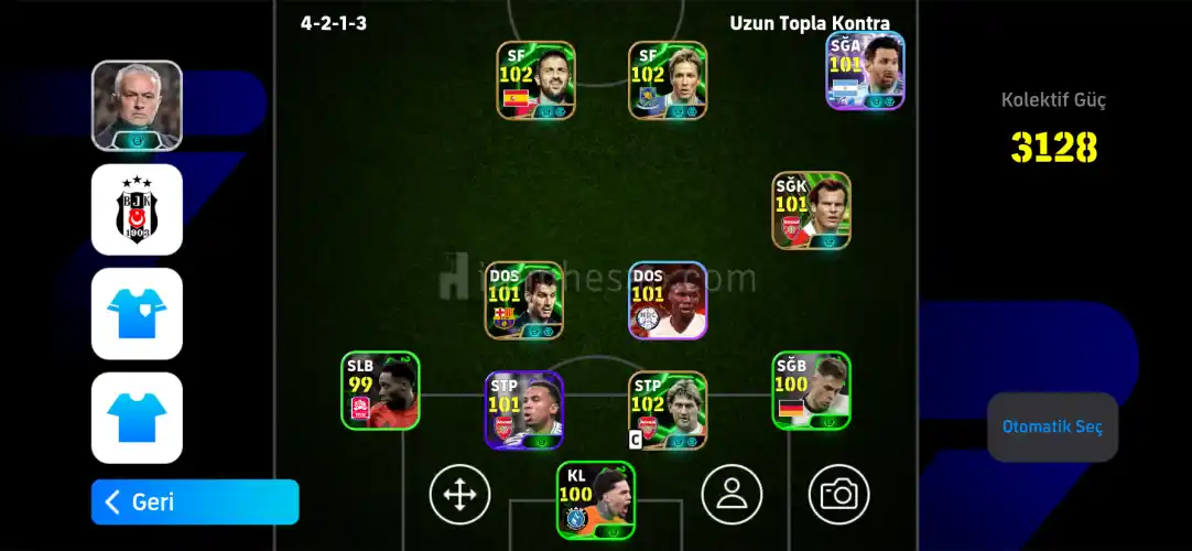Efootball pes mobile hesap cok iyi tek bag safe ios tan oynuyordum acil satiliktir boyle fiyata bulunmaz 3130güç!