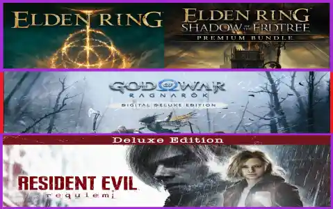 Elden Ring + God Of War Ragnarök + Resident Evil Requiem