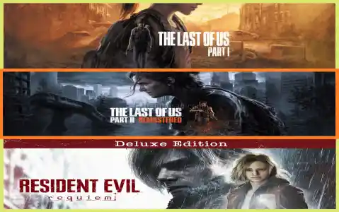 The Last of Us Part I + The Last of Us Part II + Resident Evil Requiem