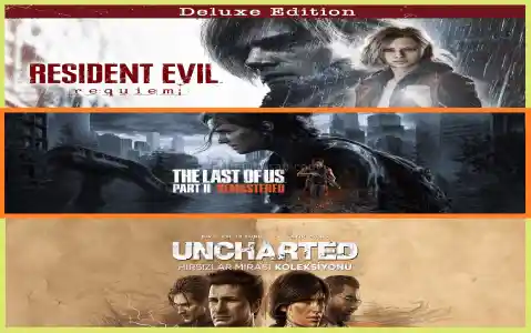 Resident Evil Requiem + The Last of Us Part II + Uncharted