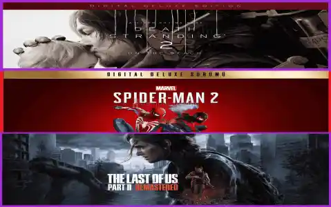Death Stranding 2 + Spider man 2 + The Last of Us Part II