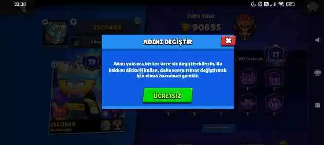 Brawl stars hesabı/ 91k/101 karakter/ 322 kostüm/