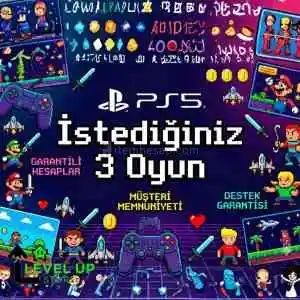 İstediğiniz 3 Ps4/Ps5 Oyunu + Garanti