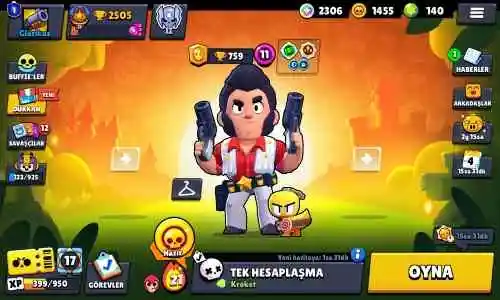 2500 kupa 1 prestij 9 kostümlü başlangıç hesap 140 elmas var