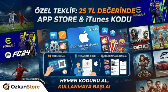 App Store & iTunes 25 TL Bakiye Kodu