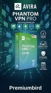 Avira Phantom Vpn Pro - 3 Aylık Hesap - Sınırsız Veri Trafiği