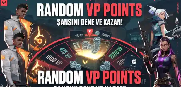 375 - 2050 VP Arası Random VP Kod!