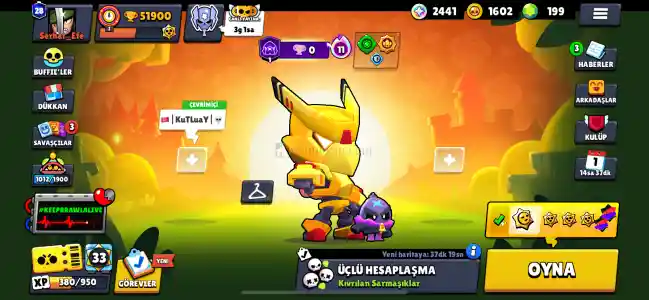 Kasılmaya hazır bol kostümlü hesap