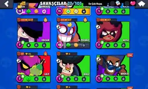 2500 kupa 1 prestij 9 kostümlü başlangıç hesap 170 elmas var