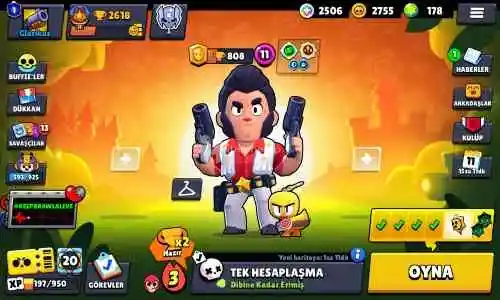 2500 kupa 1 prestij 9 kostümlü başlangıç hesap 170 elmas var