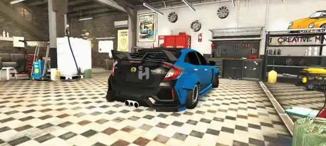 Car parking multiplayer Honda civic Carbon+logolu