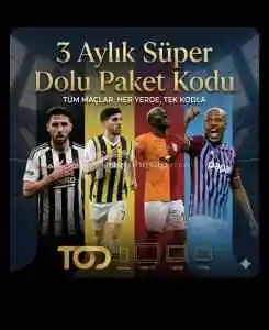 3 Aylık Tod Süper Dolu Paket [ Kişiye Özel Kod ] / TV Dahil / En kapsamlı paket tüm içerikler dahil
