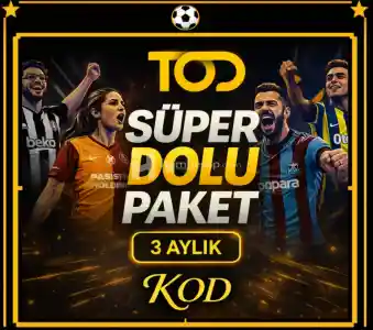 3 Aylık Tod Süper Dolu Paket [ Kişiye Özel Kod ] / TV Dahil / En kapsamlı paket tüm içerikler dahil