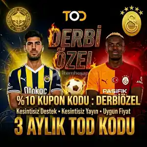 Derbi İzlenebilir Tod TV 3 Aylık Taraftar Kodu Sınırlı Stok
