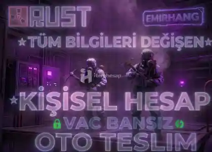 ⭐️[Rust Tam Erişim] Bansiz Kişisel Hesap⭐️